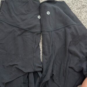 2 pack black bike shorts lululemon
